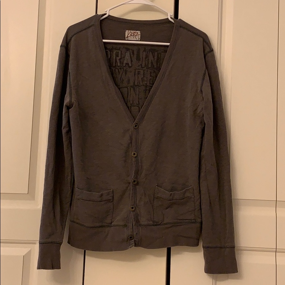 Gray/Brown Kirra Cardigan